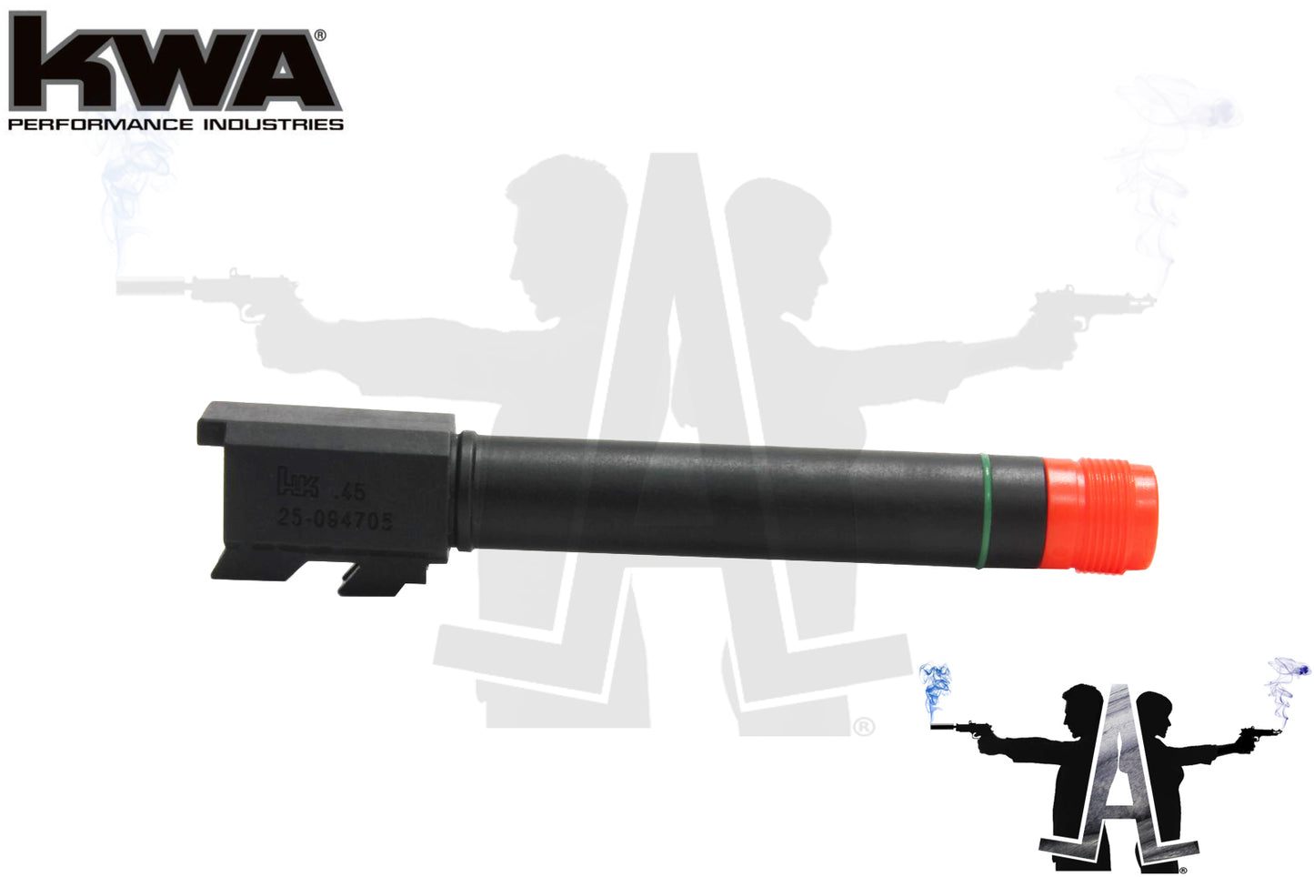 BUY2GET1FREE: KWA HK 45 Licensed Serialized Outer Barrel w/ Threaded Tip