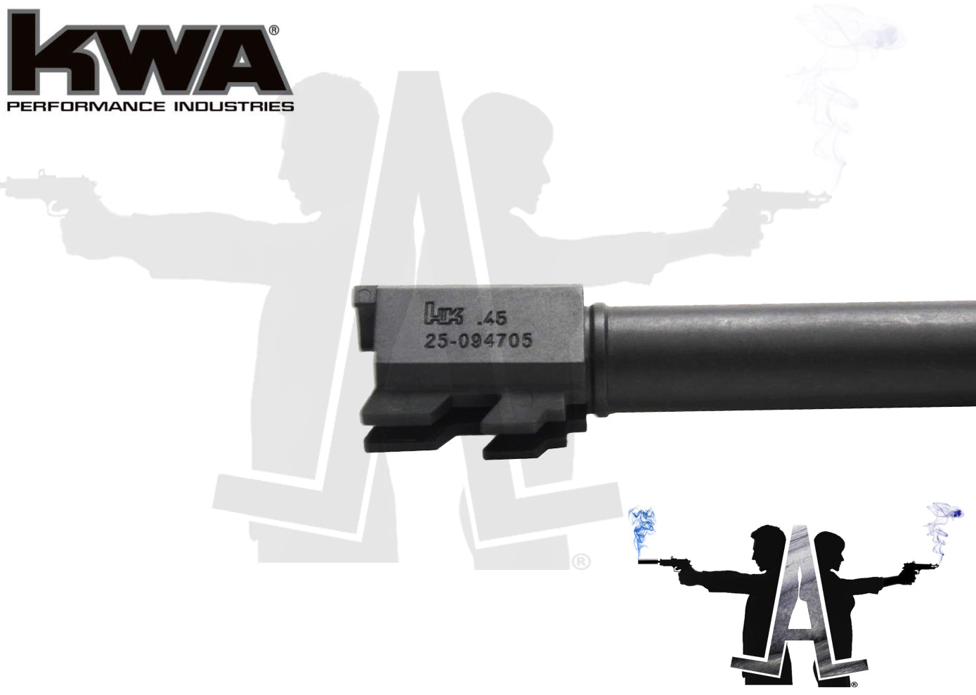 BUY2GET1FREE: KWA HK 45 Licensed Serialized Outer Barrel w/ Threaded Tip