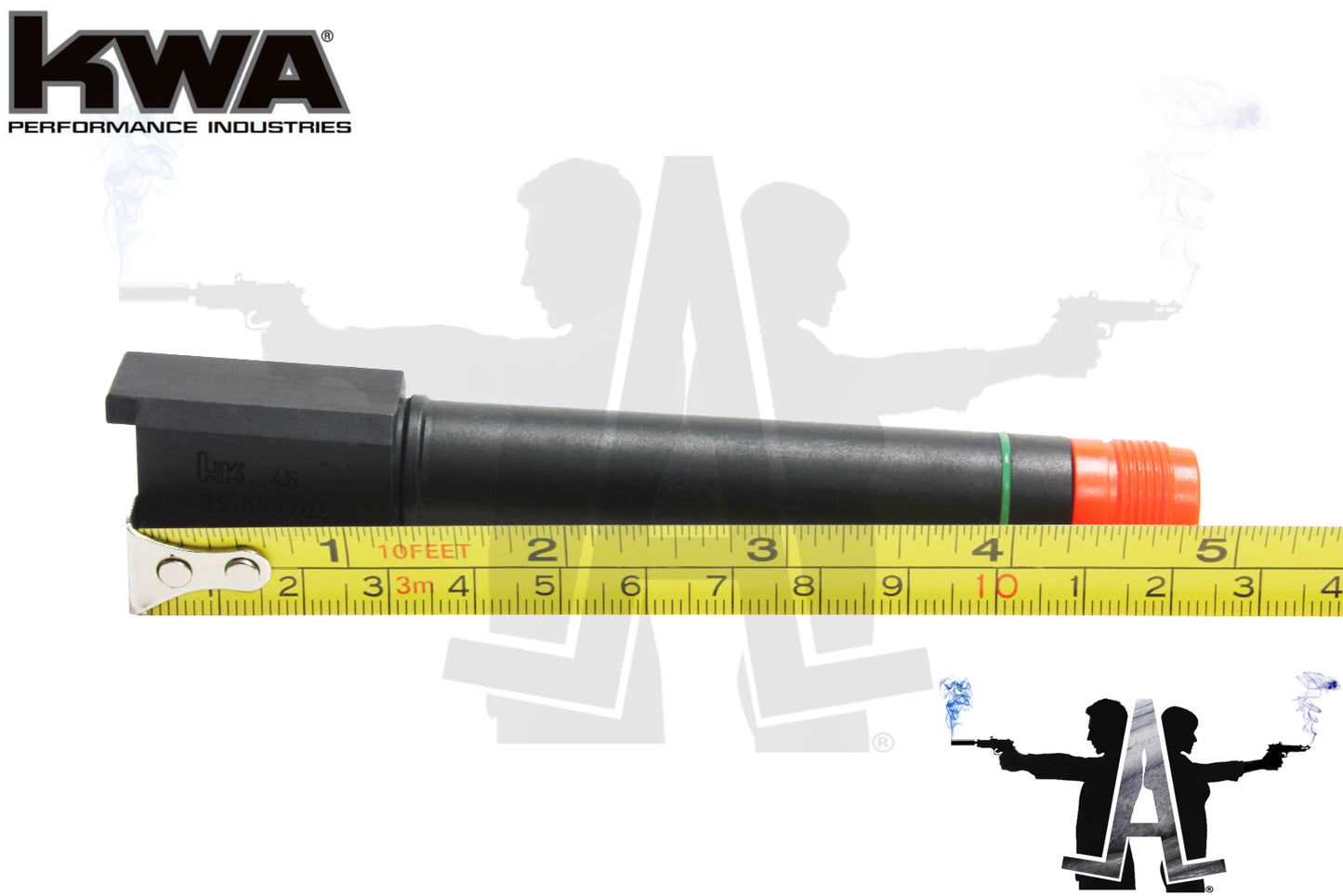 BUY2GET1FREE: KWA HK 45 Licensed Serialized Outer Barrel w/ Threaded Tip