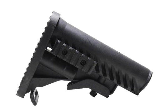 M4 | M16 Tactical Retractable Stock w/ Side Rail | Sling Loop | Ribbed Butt Pad